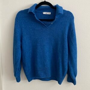 Minimalist Blue Sweater